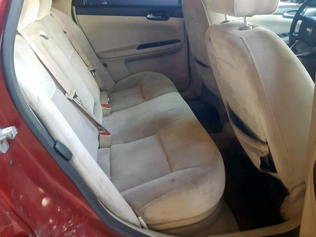 2G1WD58C769253592 - 2006 CHEVROLET IMPALA SUP წითელი ფოტო 6