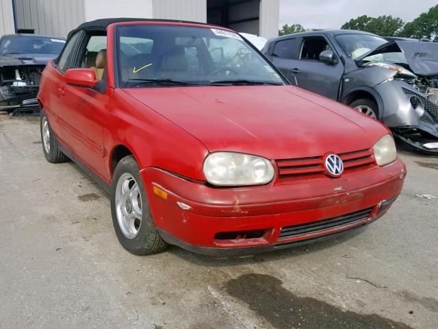 3VWDB61E9XM809929 - 1999 VOLKSWAGEN CABRIO GLS RED photo 1