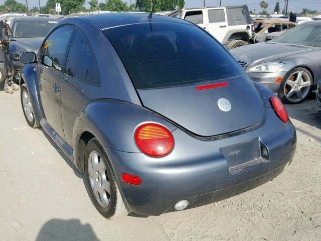 3VWCK21CX2M454331 - 2002 VOLKSWAGEN NEW BEETLE ნაცრისფერი ფოტო 3