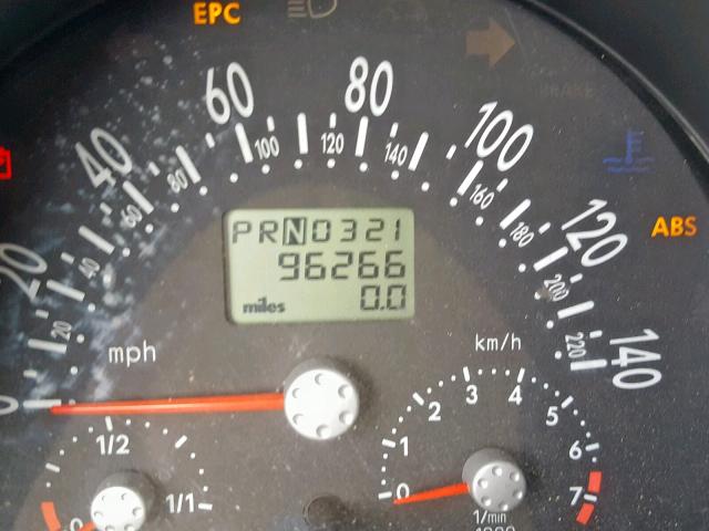 3VWCK21CX2M454331 - 2002 VOLKSWAGEN NEW BEETLE ნაცრისფერი ფოტო 8