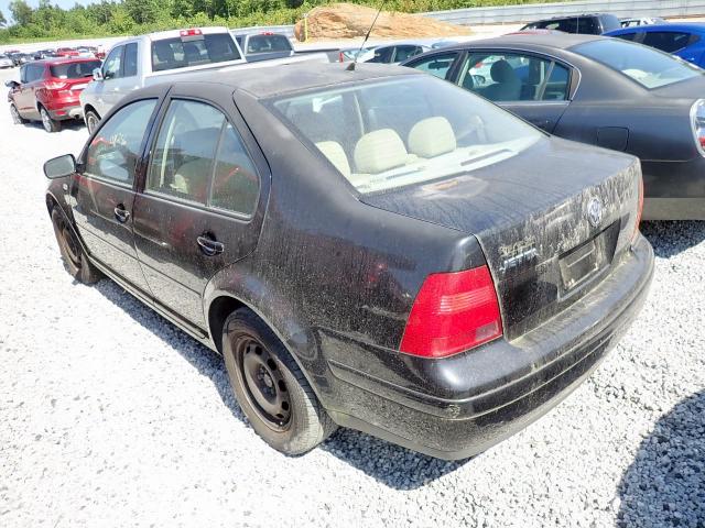 3VWRK69M52M037570 - 2002 VOLKSWAGEN JETTA GL BLACK photo 3