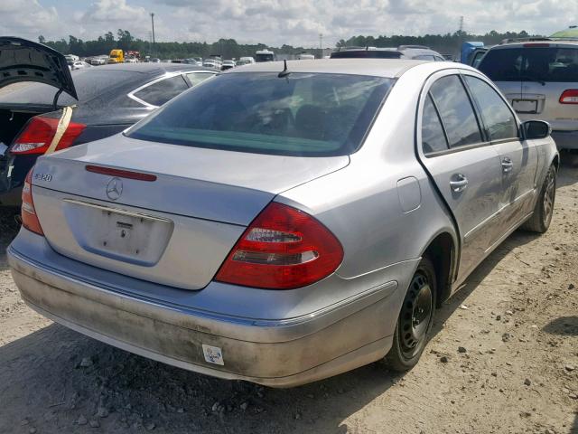 WDBUF65J13A205702 - 2003 MERCEDES-BENZ E 320 SILVER photo 4