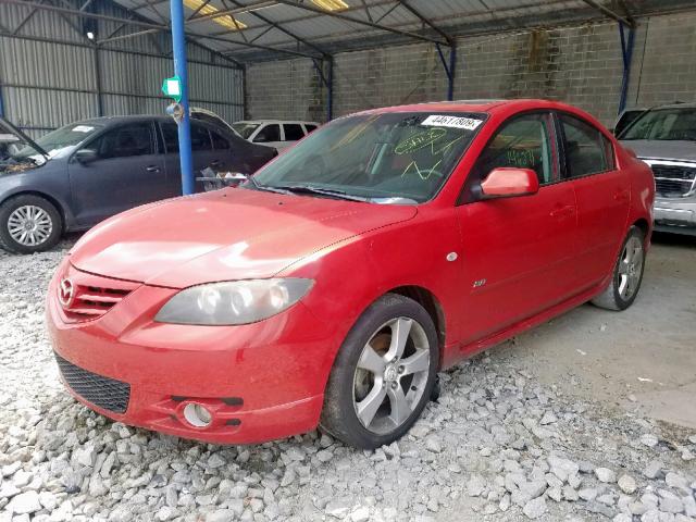 JM1BK323561409772 - 2006 MAZDA 3 S RED photo 2