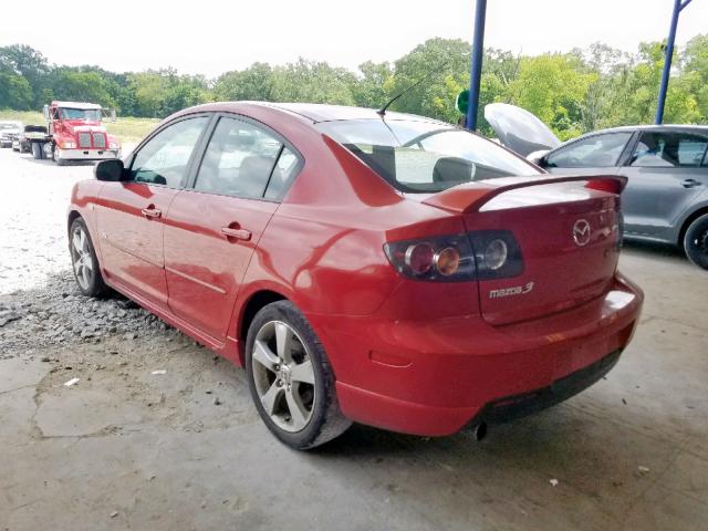 JM1BK323561409772 - 2006 MAZDA 3 S RED photo 3