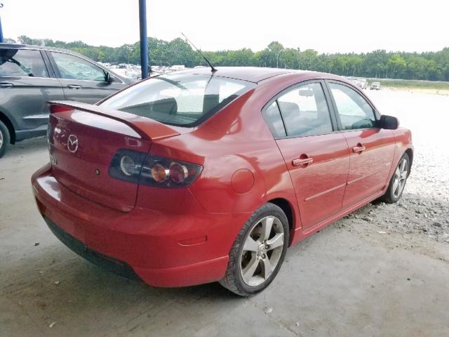 JM1BK323561409772 - 2006 MAZDA 3 S RED photo 4