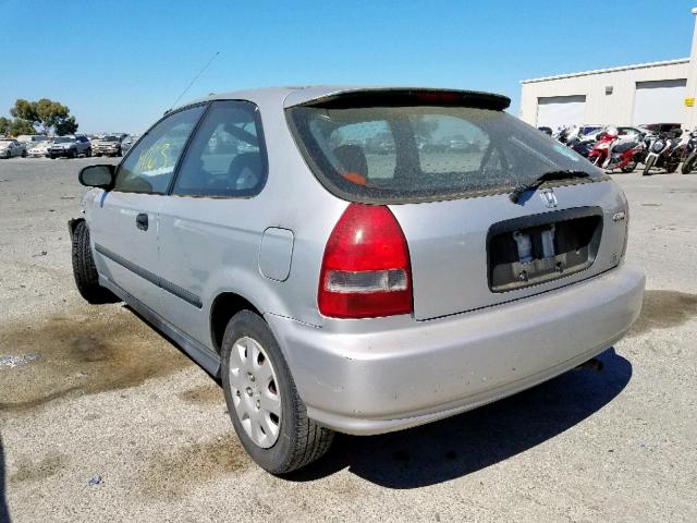 2HGEJ644XYH108637 - 2000 HONDA CIVIC DX SILVER photo 3