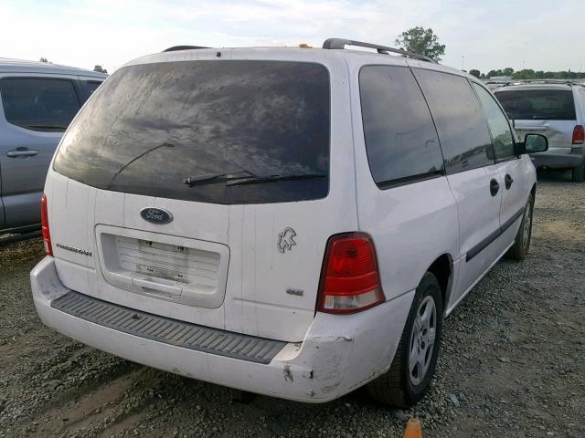 2FMZA51605BA64125 - 2005 FORD FREESTAR S WHITE photo 4