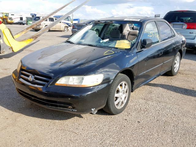 JHMCG66842C002536 - 2002 HONDA ACCORD EX BLACK photo 2