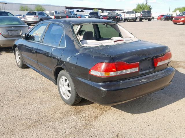 JHMCG66842C002536 - 2002 HONDA ACCORD EX BLACK photo 3