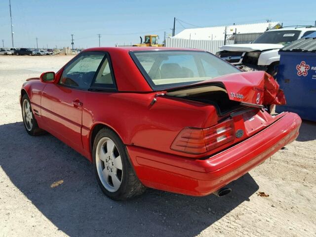 WDBFA68F2YF192032 - 2000 MERCEDES-BENZ SL 500 RED photo 3