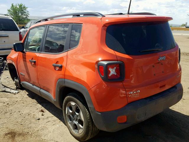 ZACCJBAB4JPG97500 - 2018 JEEP RENEGADE S ORANGE photo 3
