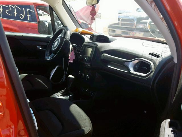 ZACCJBAB4JPG97500 - 2018 JEEP RENEGADE S ORANGE photo 5