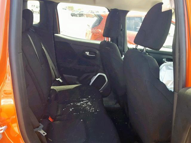 ZACCJBAB4JPG97500 - 2018 JEEP RENEGADE S ORANGE photo 6