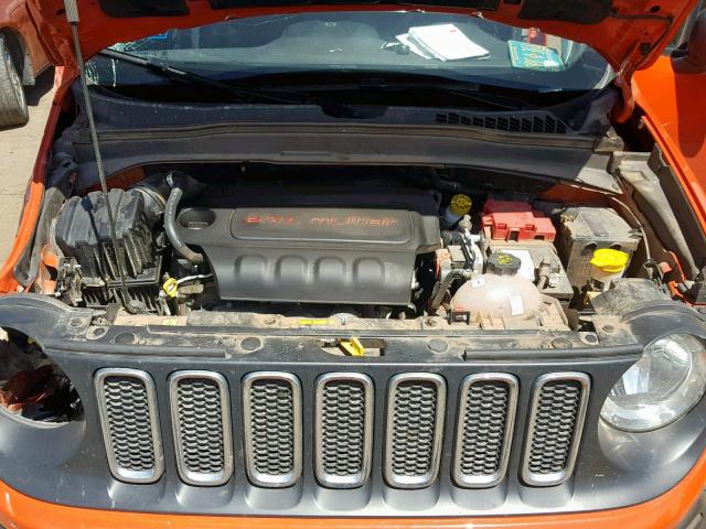 ZACCJBAB4JPG97500 - 2018 JEEP RENEGADE S ORANGE photo 7