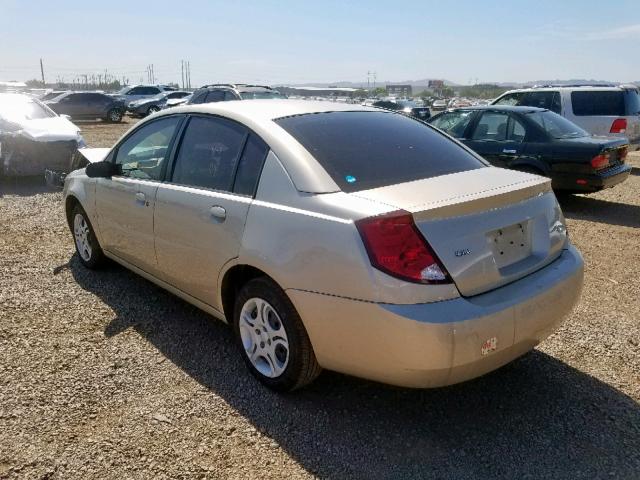 1G8AJ52F94Z218224 - 2004 SATURN ION LEVEL GOLD photo 3