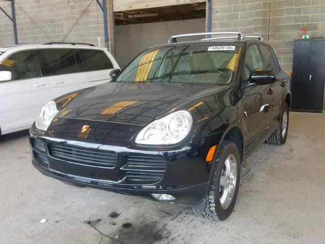 WP1AB29P25LA64684 - 2005 PORSCHE CAYENNE S BLACK photo 2