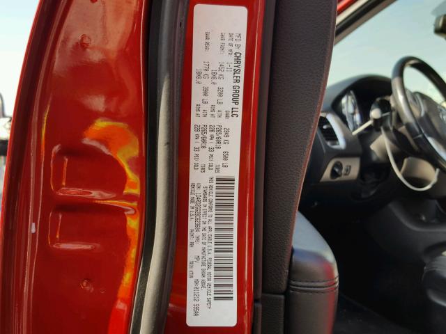 1D4RD2GG2BC623604 - 2011 DODGE DURANGO EX RED photo 10