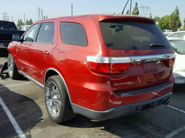 1D4RD2GG2BC623604 - 2011 DODGE DURANGO EX RED photo 3