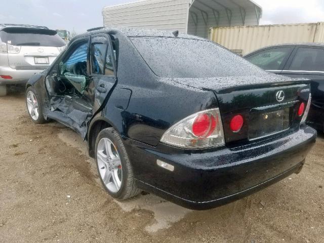 JTHBD192450101362 - 2005 LEXUS IS 300 BLACK photo 3