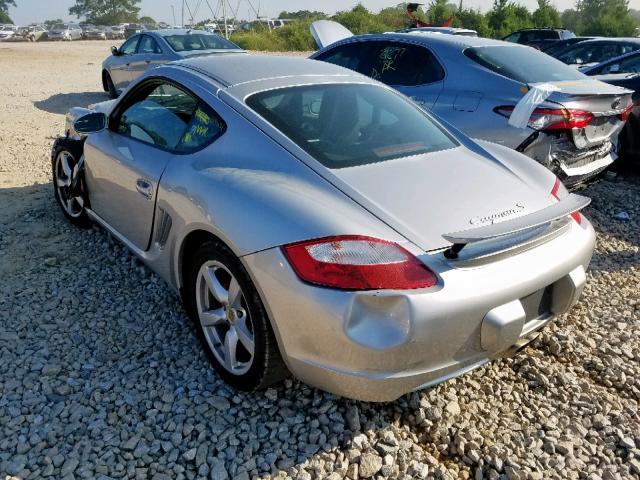 WP0AB29826U784296 - 2006 PORSCHE CAYMAN S SILVER photo 3