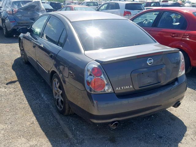 1N4BL11D96C186318 - 2006 NISSAN ALTIMA SE GRAY photo 3