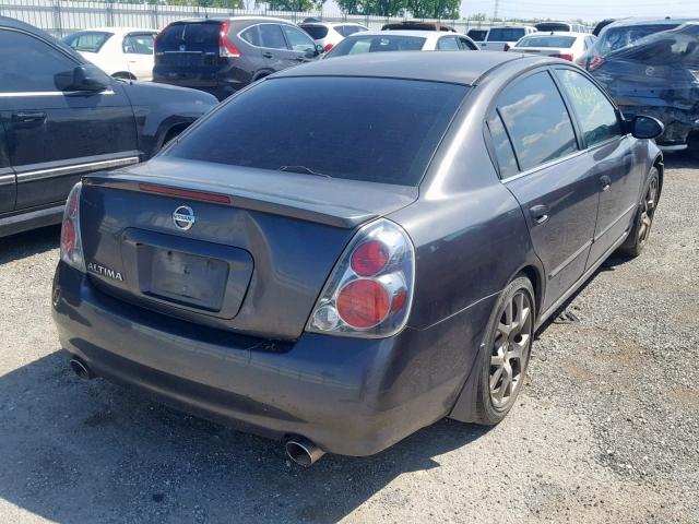 1N4BL11D96C186318 - 2006 NISSAN ALTIMA SE GRAY photo 4