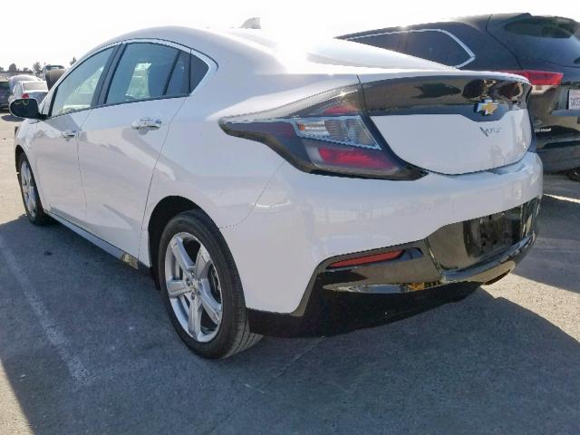 1G1RC6S57JU150622 - 2018 CHEVROLET VOLT LT WHITE photo 3