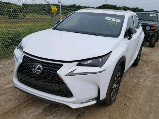 JTJBARBZ6G2081944 - 2016 LEXUS NX 200T WHITE photo 2