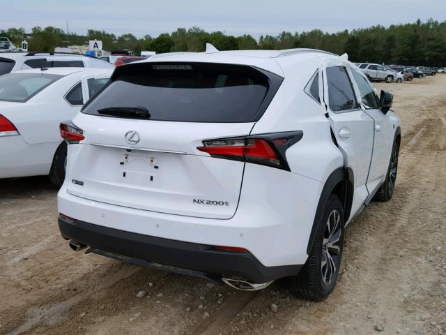 JTJBARBZ6G2081944 - 2016 LEXUS NX 200T WHITE photo 4