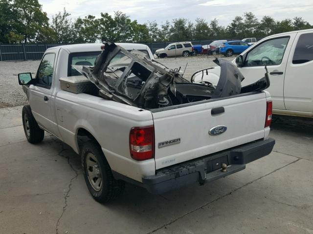 1FTYR10D47PA26975 - 2007 FORD RANGER WHITE photo 3