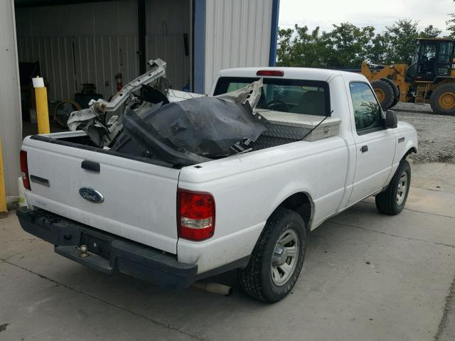 1FTYR10D47PA26975 - 2007 FORD RANGER WHITE photo 4