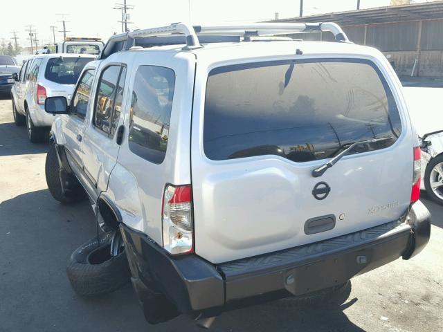 5N1MD28T62C550090 - 2002 NISSAN XTERRA SE SILVER photo 3