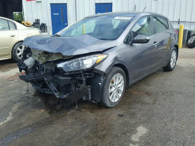 KNAFX5A86F5375374 - 2015 KIA FORTE EX CHARCOAL photo 2