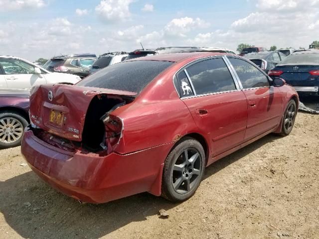 1N4BL11D14C167467 - 2004 NISSAN ALTIMA SE MAROON photo 4