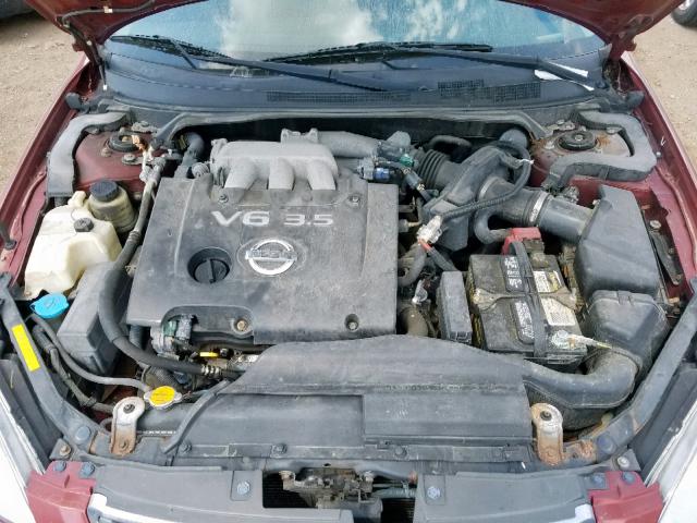 1N4BL11D14C167467 - 2004 NISSAN ALTIMA SE MAROON photo 7