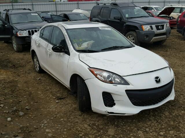 JM1BL1V72D1730990 - 2013 MAZDA 3 I WHITE photo 1