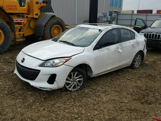 JM1BL1V72D1730990 - 2013 MAZDA 3 I WHITE photo 2