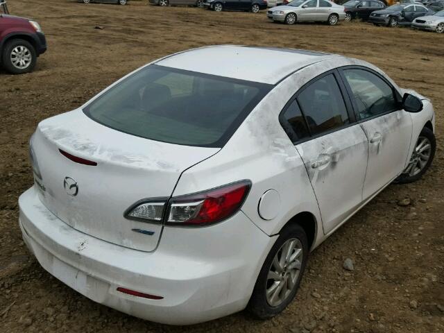 JM1BL1V72D1730990 - 2013 MAZDA 3 I WHITE photo 4