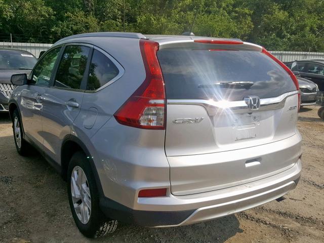 2HKRM4H72GH724970 - 2016 HONDA CR-V EXL SILVER photo 3