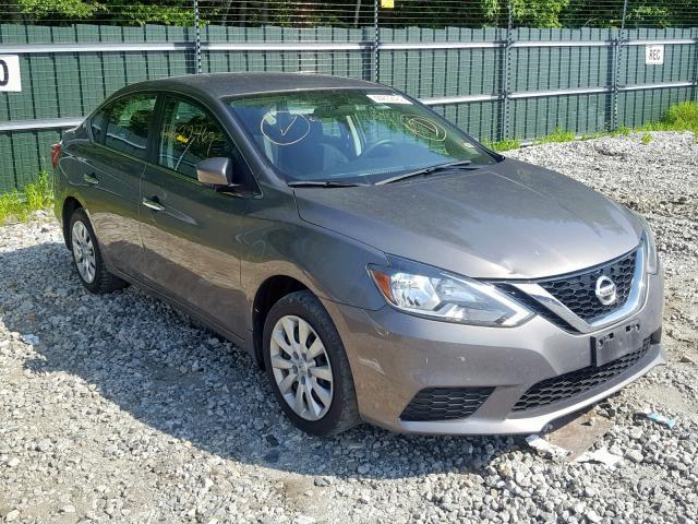 3N1AB7AP7GY291201 - 2016 NISSAN SENTRA S GRAY photo 1