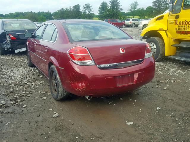 1G8ZS57N77F138684 - 2007 SATURN AURA XE RED photo 3