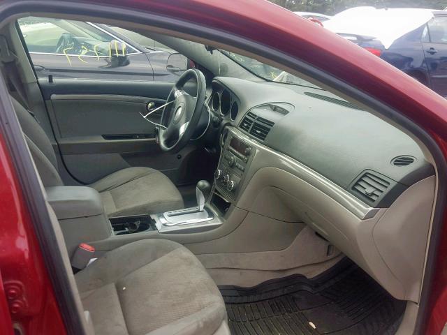 1G8ZS57N77F138684 - 2007 SATURN AURA XE RED photo 5