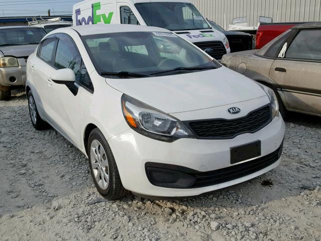 KNADM4A33F6501926 - 2015 KIA RIO LX WHITE photo 1