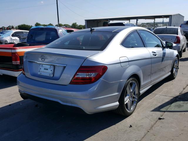 WDDGJ4HB6DG066841 - 2013 MERCEDES-BENZ C 250 SILVER photo 4