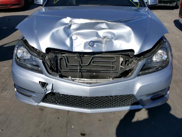 WDDGJ4HB6DG066841 - 2013 MERCEDES-BENZ C 250 SILVER photo 9