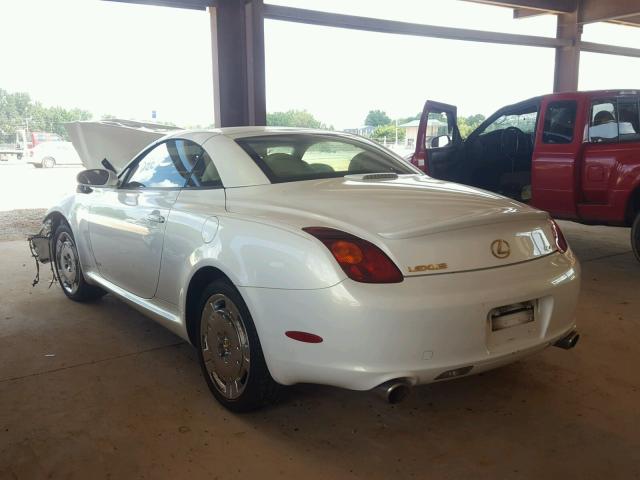 JTHFN48Y640060043 - 2004 LEXUS SC 430 WHITE photo 3