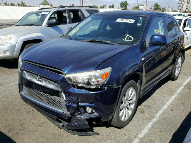 JA4AP4AU9BZ003125 - 2011 MITSUBISHI OUTLANDER BLUE photo 2