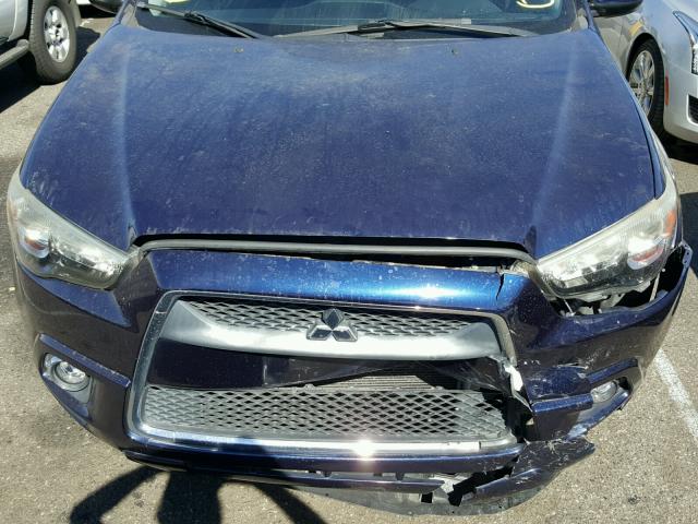 JA4AP4AU9BZ003125 - 2011 MITSUBISHI OUTLANDER BLUE photo 7