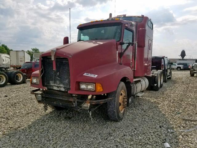 1XKADB9X6SJ642146 - 1995 KENWORTH CONSTRUCTI MAROON photo 2