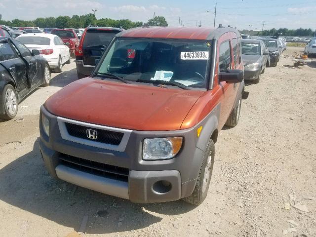 5J6YH28695L012373 - 2005 HONDA ELEMENT EX ORANGE photo 2